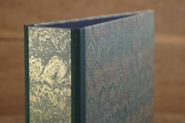 File folder for DIN A4 with marbled paper
